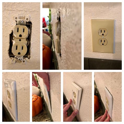 electrical box not flush with wall|how to flush outlet boxes.